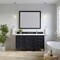 James Martin Vanities Brittany 60in Single Vanity, Black Onyx w/ 3 CM White Zeus Quartz Top 650-V60S-BKO-3WZ - alternate 1